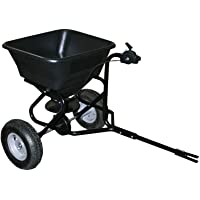 Los mejores  - WilTec Carro esparcidor para Tractor cortacésped 30 kg con Ruedas neumáticas- abono Semillas Sal- TC2029